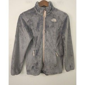 The North Face Girls Size L (16-18) Osito Jacket Gray Full Zip